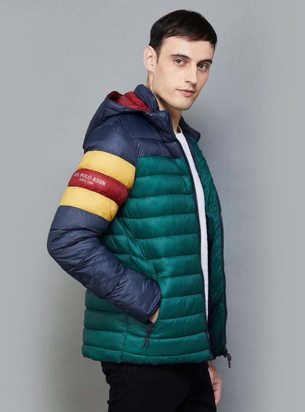 Buy POLO Men Colourblock Puffer Jacket from POLO