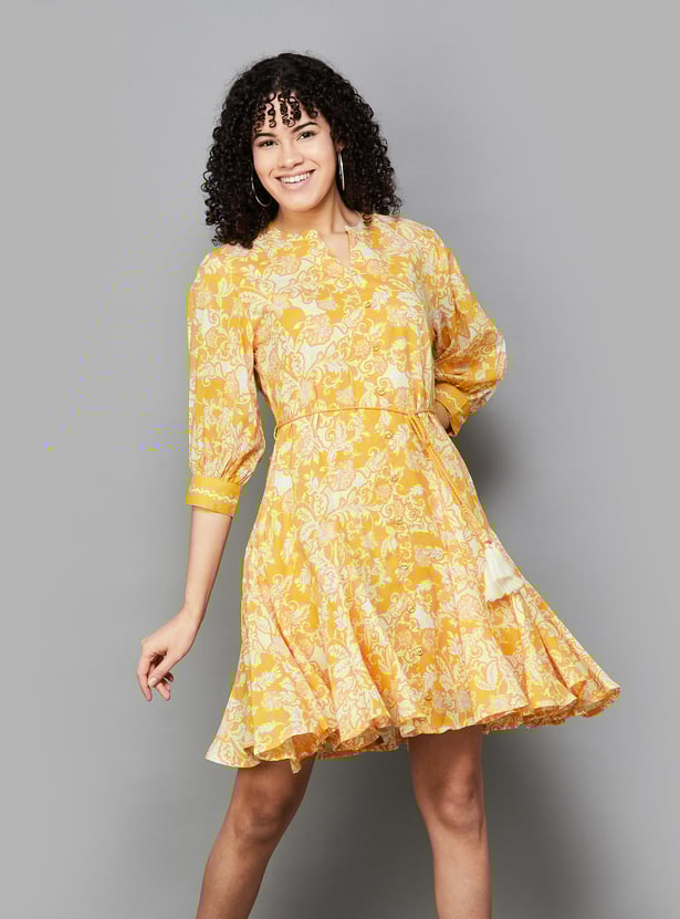 Buy COLOUR ME Women Floral Print A-line Dress from Colour Me at just ...