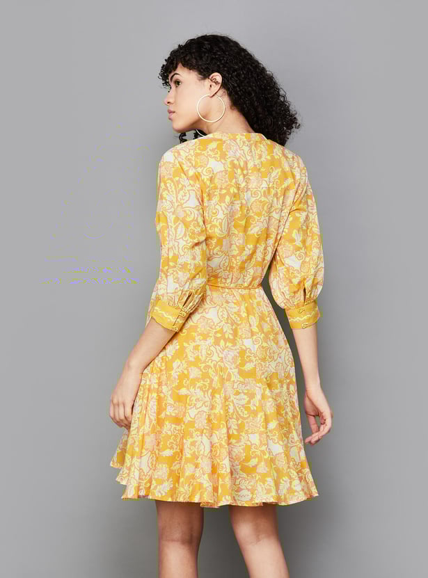 Buy COLOUR ME Women Floral Print A-line Dress from Colour Me at just ...