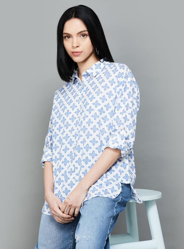 COLOUR ME Women Printed Regular Shirt