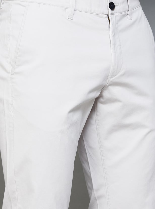 U.S. POLO ASSN. Men Solid Regular Fit Casual Trousers