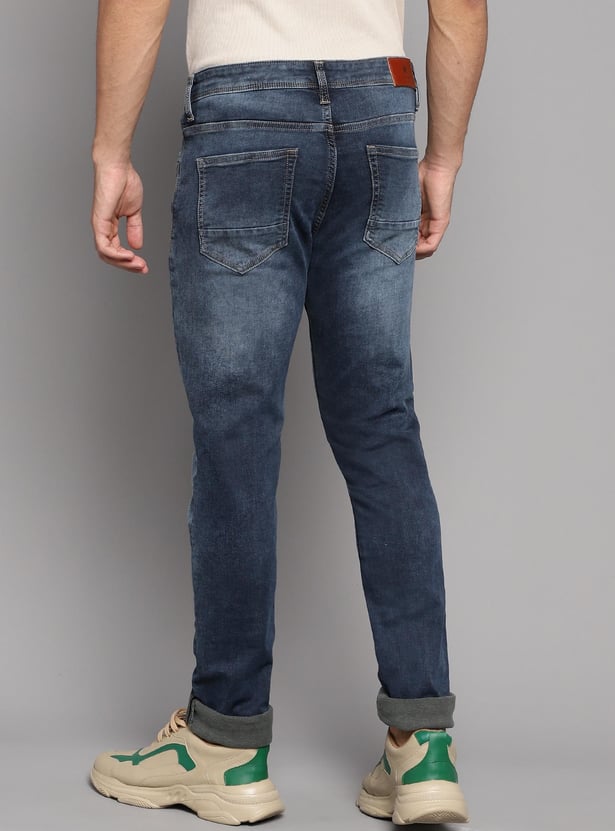 CELIO Men Washed Slim Tapered Jeans