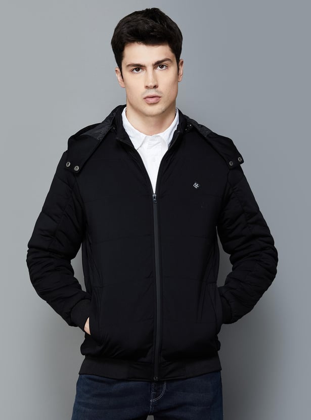 Buy KILLER Men Solid Hooded Jacket from Killer at just INR 4999.0