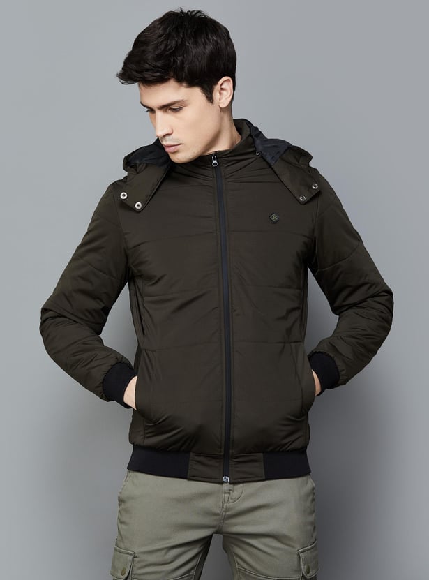 Buy KILLER Men Bomber Hooded Jacket from Killer at just INR 4999.0