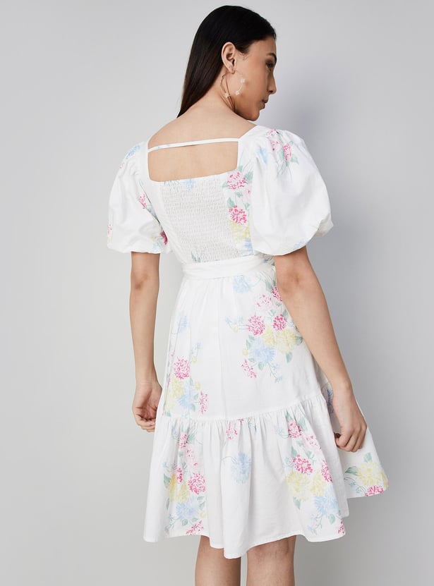 Buy CODE Women Floral Print A-line Dress from CODE at just INR 2399.0