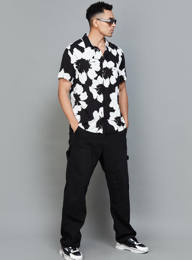 CELIO Men Printed Regular Fit Casual Shirt