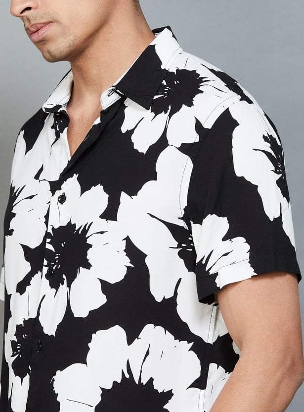CELIO Men Printed Regular Fit Casual Shirt