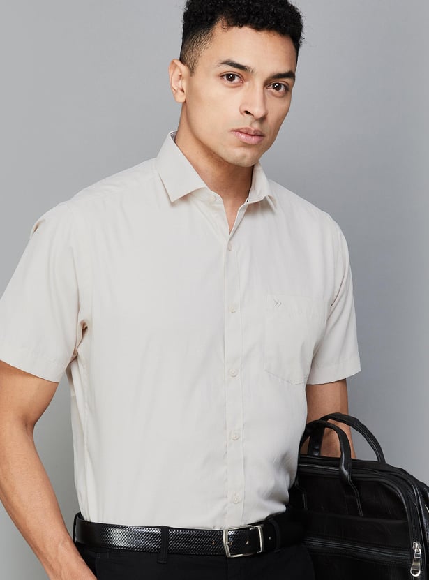 CODE Men Woven Regular Fit Formal Shirt