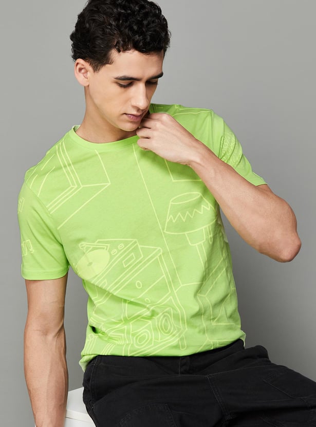 DENIMIZE Men Graphic Printed T-shirt