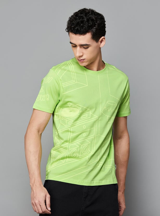 DENIMIZE Men Graphic Printed T-shirt
