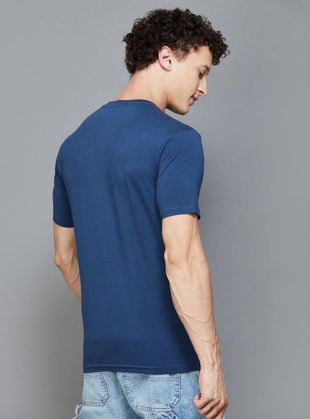 DENIMIZE Men Printed Slim Fit T-shirt
