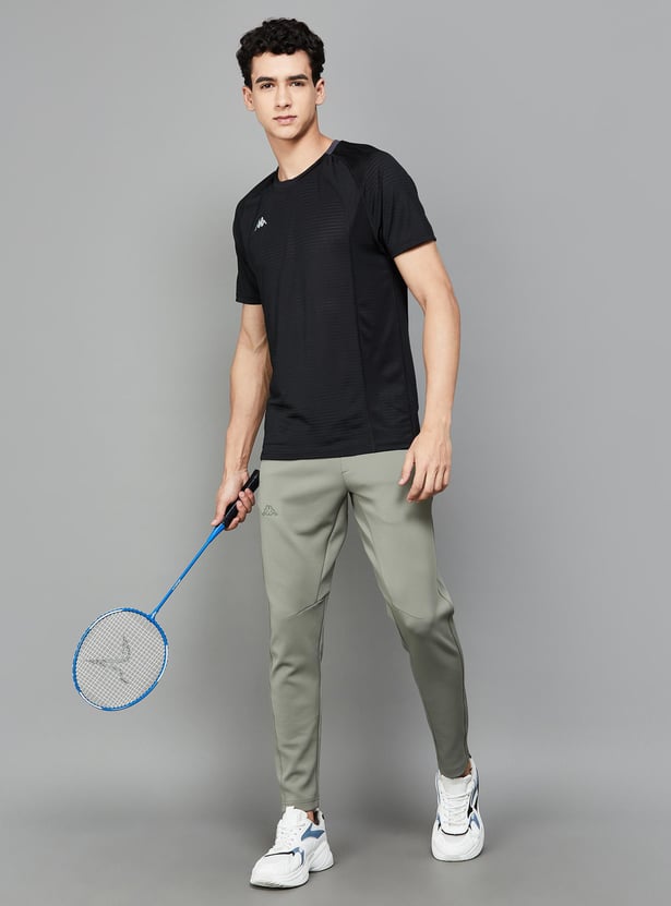 KAPPA Men Solid Regular Fit Sports T-shirt