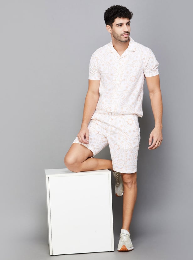 SmileyWorld Men Printed Regular Fit Shorts