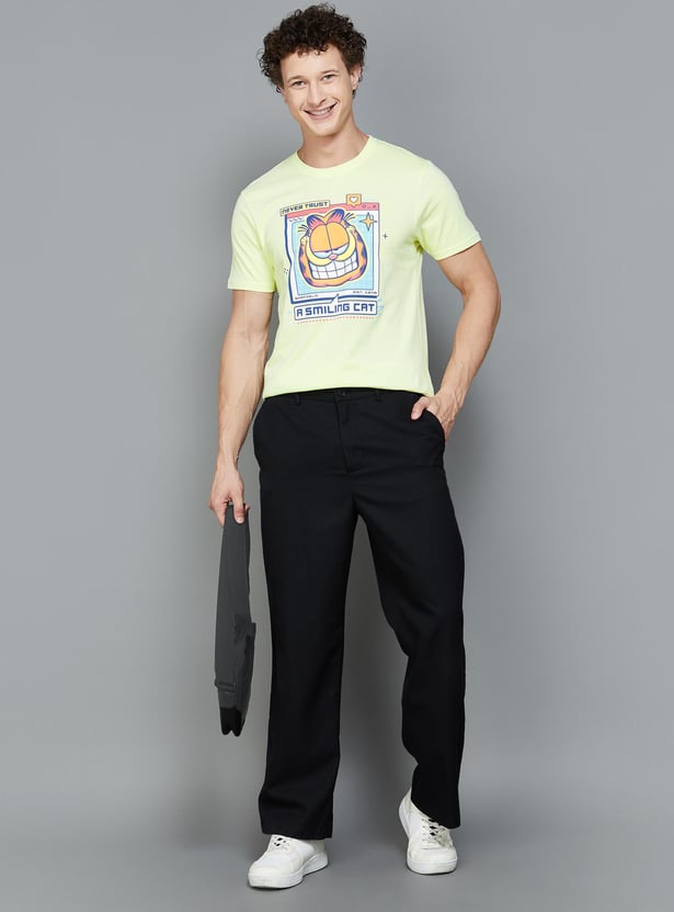 FAME FOREVER Men Garfield Printed T-shirt
