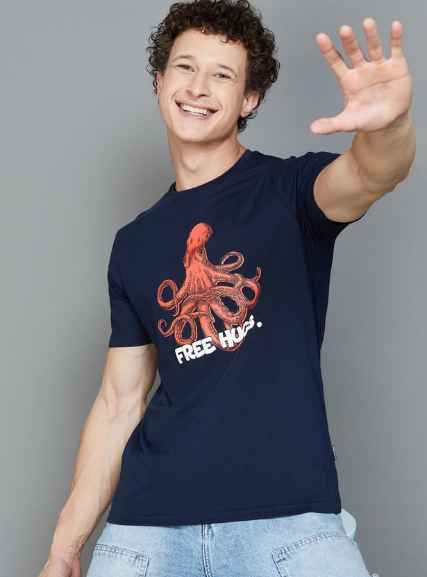 FAME FOREVER Men Graphic Printed T-shirt