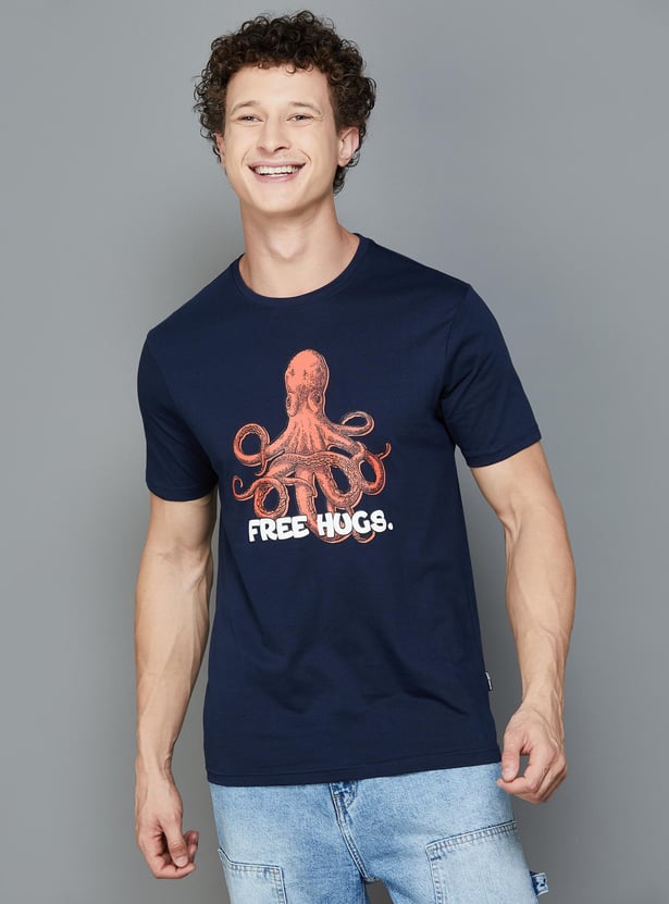 FAME FOREVER Men Graphic Printed T-shirt
