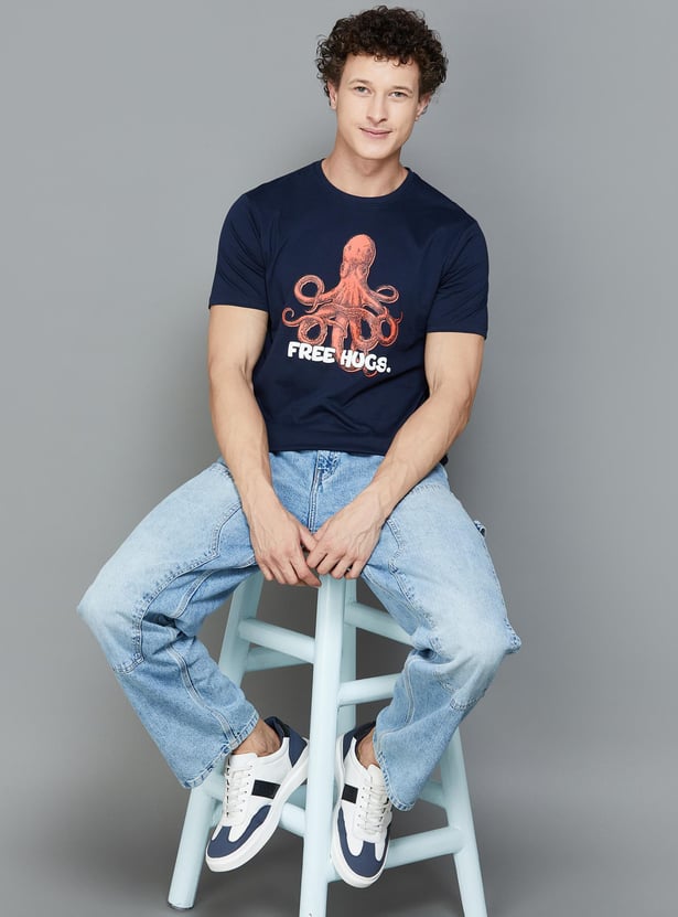 FAME FOREVER Men Graphic Printed T-shirt