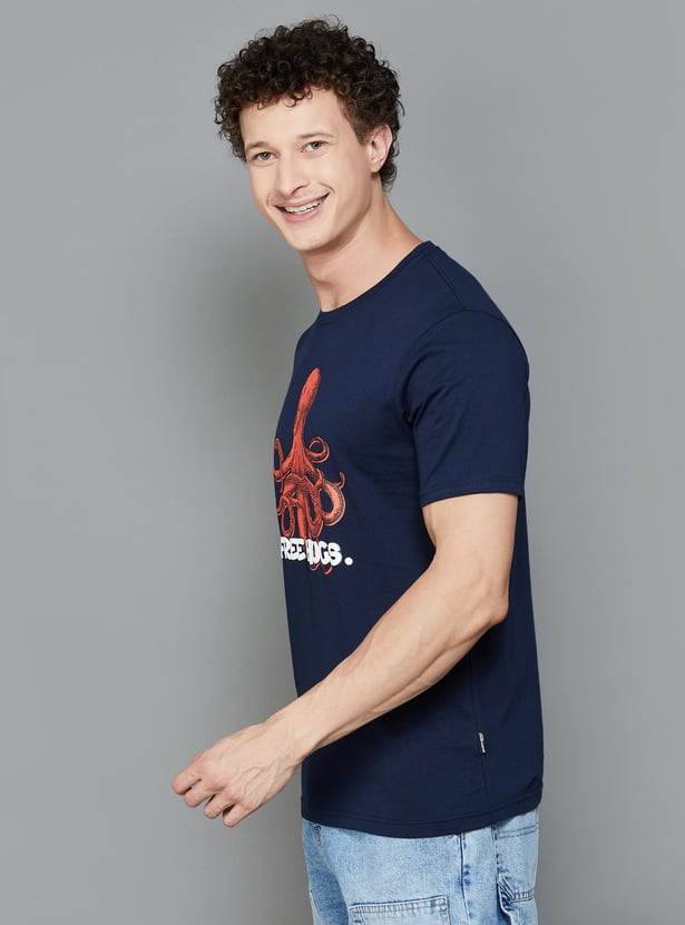 FAME FOREVER Men Graphic Printed T-shirt