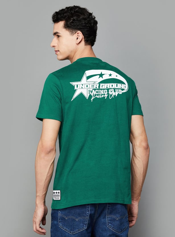 FAME FOREVER Men Typographic Print Regular Fit T-shirt