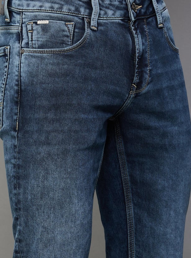 SPYKAR Men Washed Super Skinny Jeans