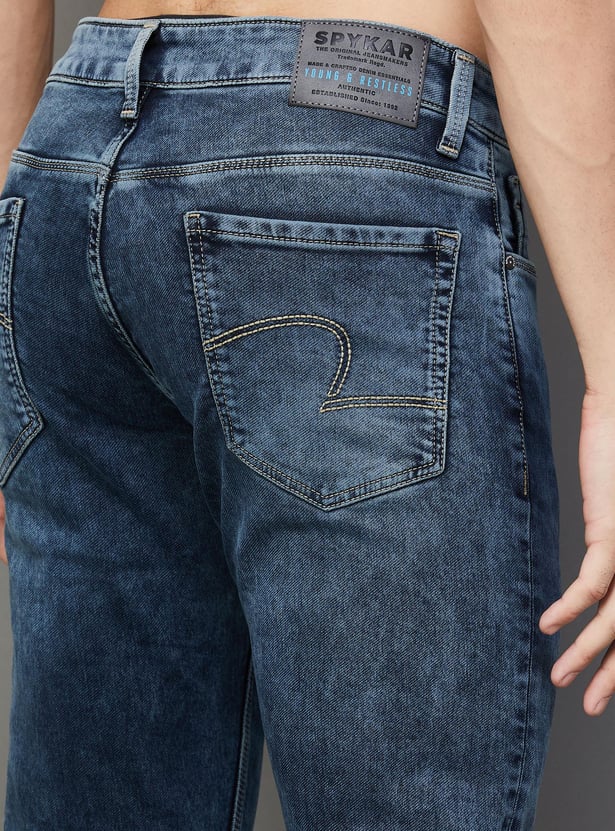 SPYKAR Men Washed Super Skinny Jeans