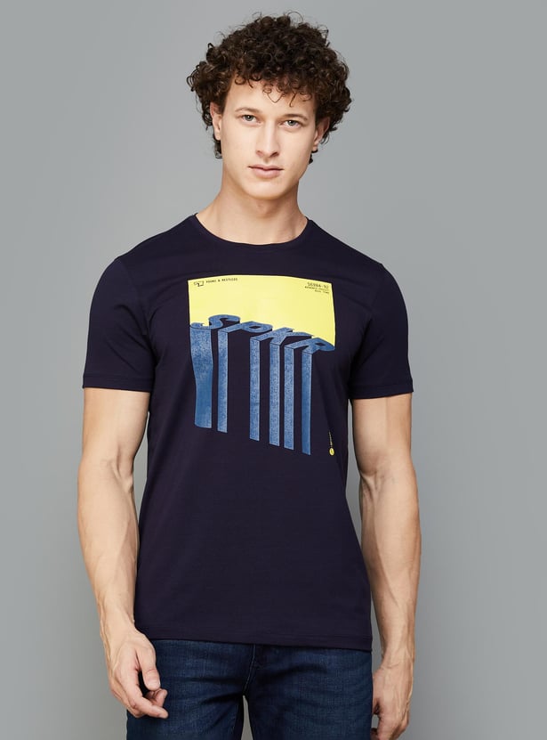 SPYKAR Men Graphic Printed T-shirt