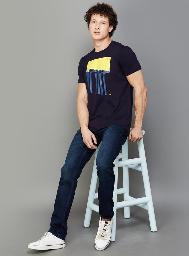 SPYKAR Men Graphic Printed T-shirt