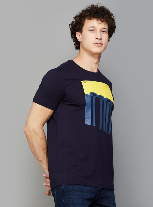 SPYKAR Men Graphic Printed T-shirt