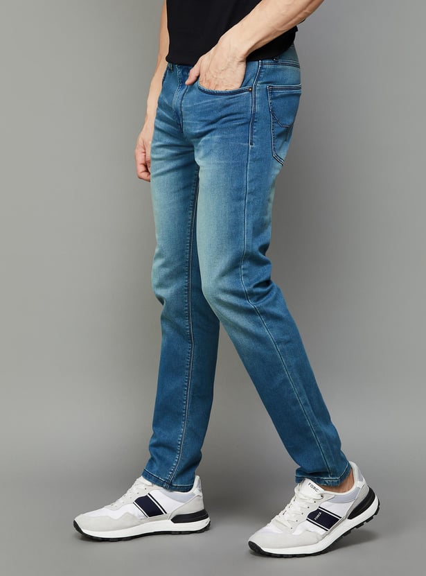 PEPE JEANS Men Washed Skinny Fit Jeans