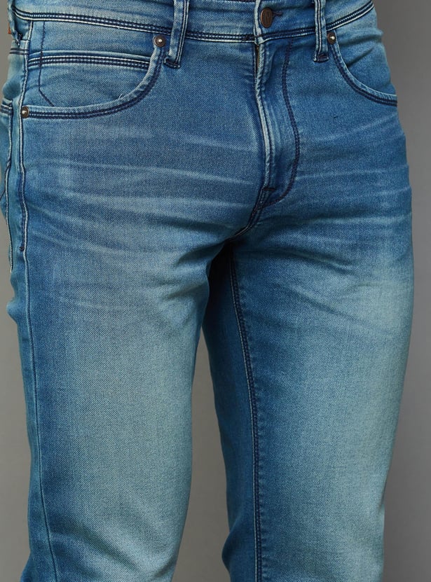 PEPE JEANS Men Washed Skinny Fit Jeans