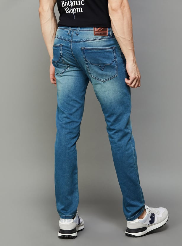 PEPE JEANS Men Washed Skinny Fit Jeans