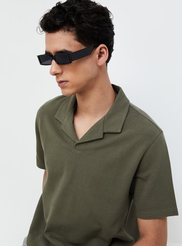 FORCA NXT Knitted Cuban Collar T-shirt