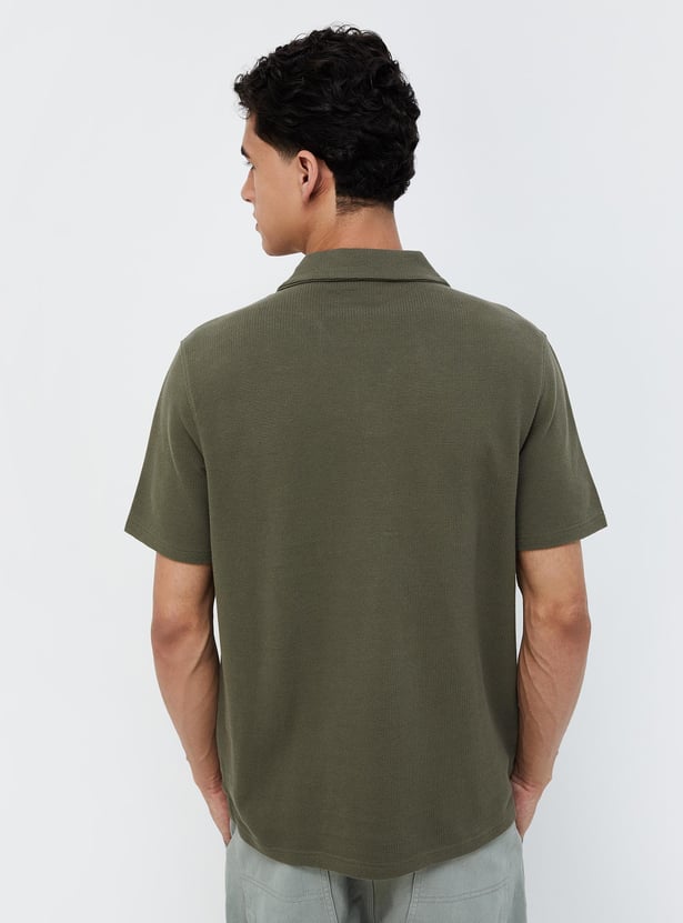 FORCA NXT Knitted Cuban Collar T-shirt
