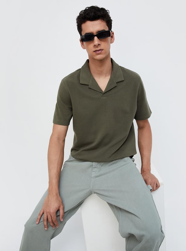 FORCA NXT Knitted Cuban Collar T-shirt