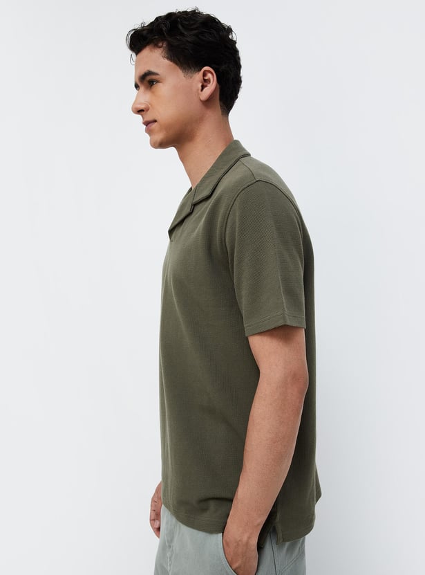 FORCA NXT Knitted Cuban Collar T-shirt