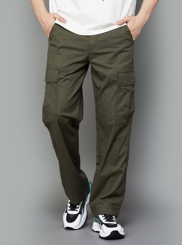 Buy LEVI'S Men Solid Cargo Trousers from Levi's at just INR 3599.0