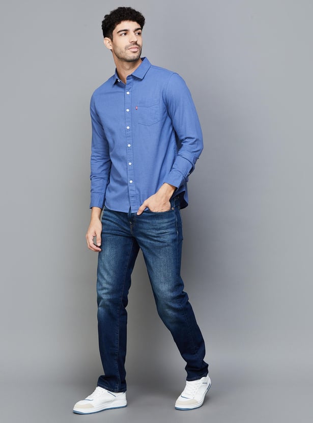 LEVI'S Men Solid Slim Fit Casual Shirt