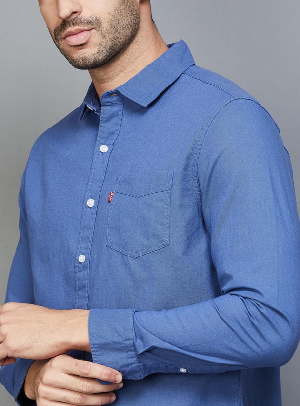 LEVI'S Men Solid Slim Fit Casual Shirt