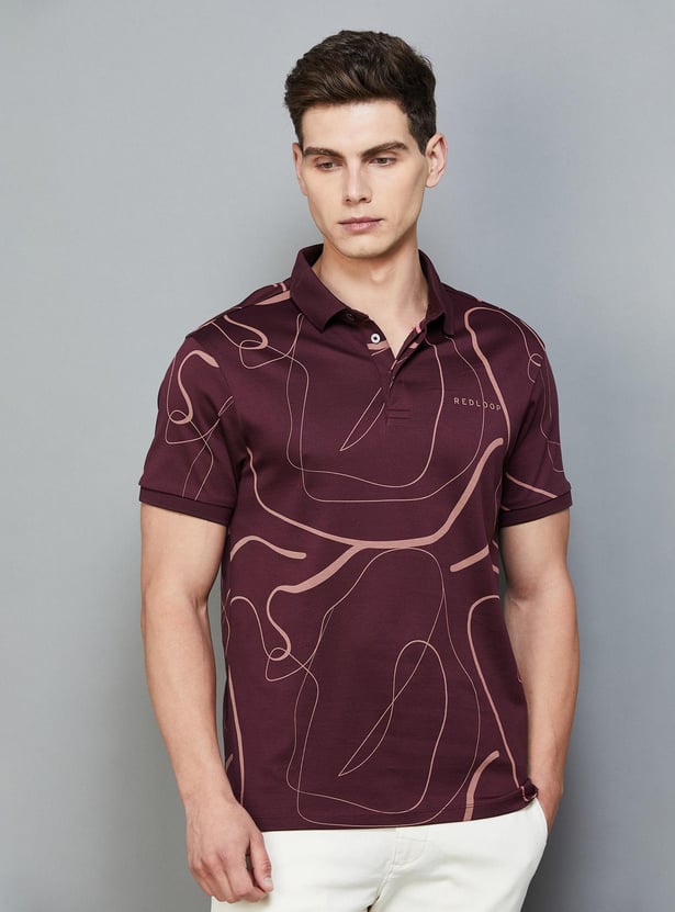Buy LEVI'S Men Printed Regular Fit Polo T-shirt from Levi's at just INR ...