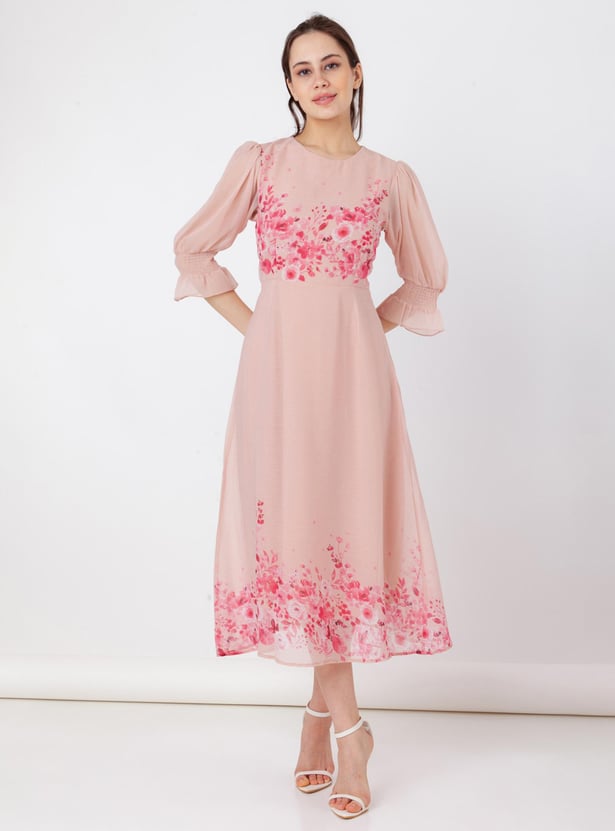 ZINK LONDON Women Floral Printed Midi Dress