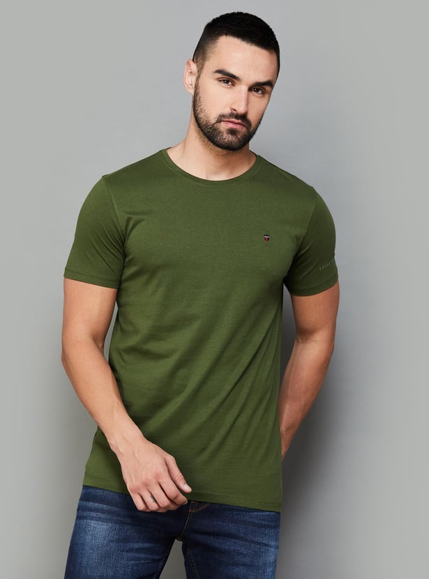 Buy LP JEANS Men Solid T-shirt from LP Jeans at just INR