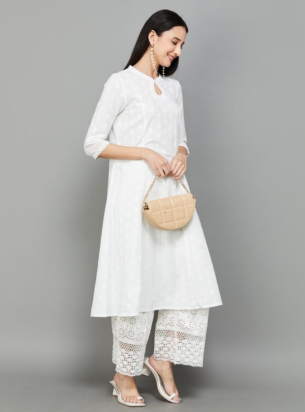 AURELIA Women Embroidered A-Line Kurta