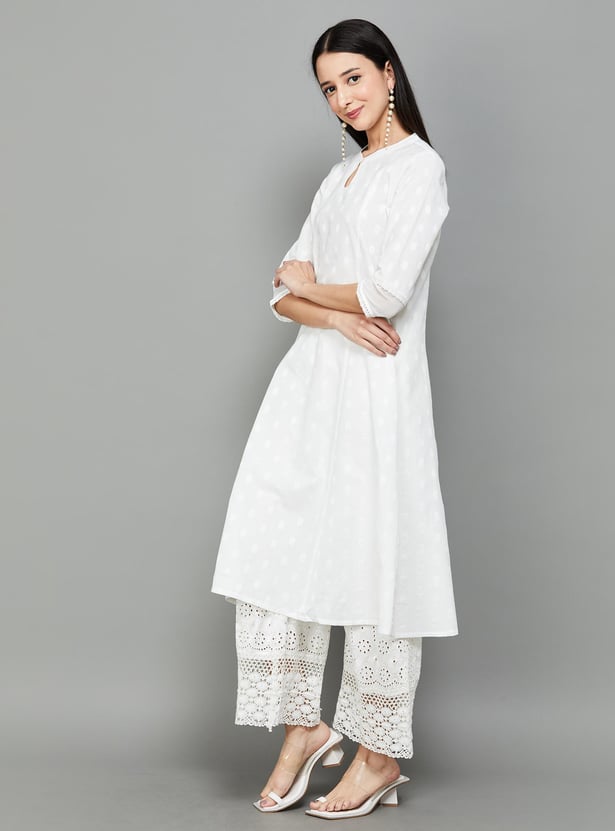 AURELIA Women Embroidered A-Line Kurta