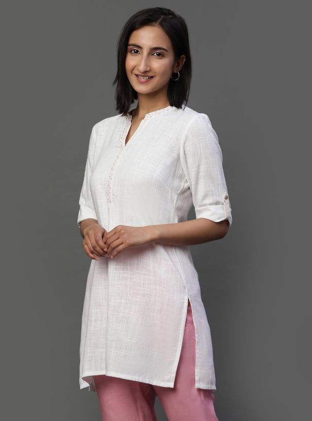 AURELIA Women Solid Kurti
