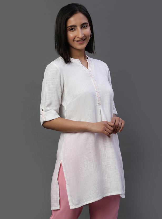AURELIA Women Solid Kurti