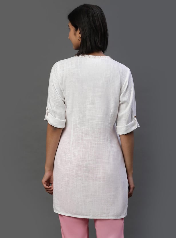 AURELIA Women Solid Kurti