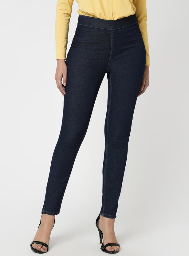 VERO MODA Women Washed Skinny Fit Jeggings