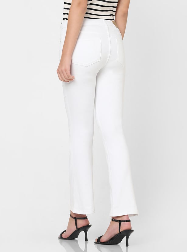Buy VERO MODA Women Solid Bootcut Jeans from Vero Moda at just INR