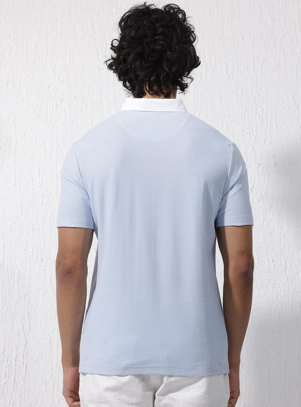 RARE RABBIT Men Solid Polo T-Shirt