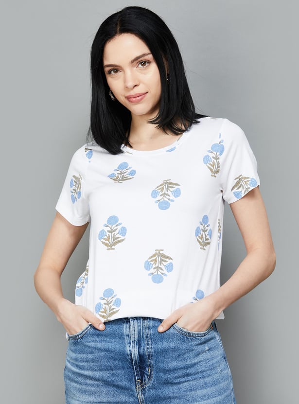 COLOUR ME Women Printed T-shirt